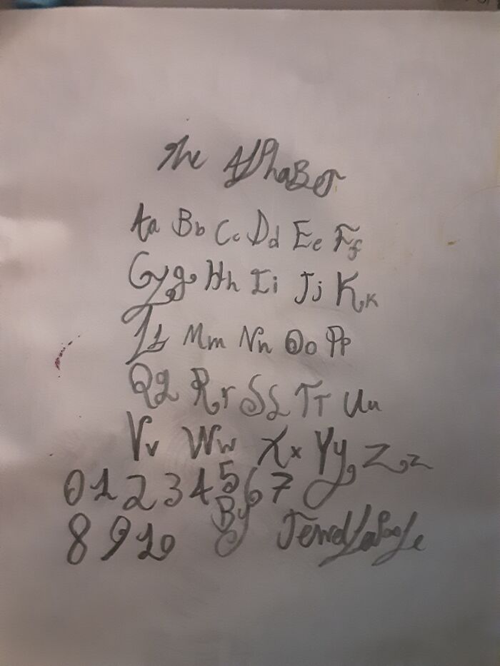 My Handwriting On Paper