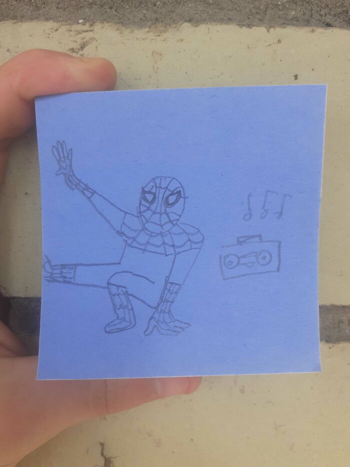 Spidey Showing Off His Agility