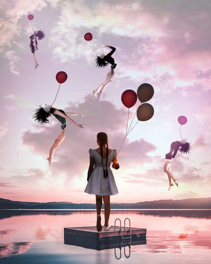 10 Surreal Sad Art Pictures I Created As A Diary Because At The Time I Did Not Know How To Express Myself