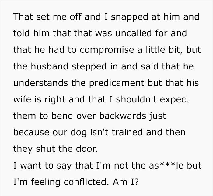 Entitled Woman Expects Neighbors To Keep Their Kids Inside So Her Dog Can Run Around Freely