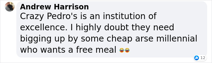 Pizza Bar In Manchester Is Trying To Get Back On Their Feet After Being Closed For Most Of The Year And Claps Back At Influencer Looking For A Free Meal