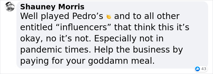 Pizza Bar In Manchester Is Trying To Get Back On Their Feet After Being Closed For Most Of The Year And Claps Back At Influencer Looking For A Free Meal