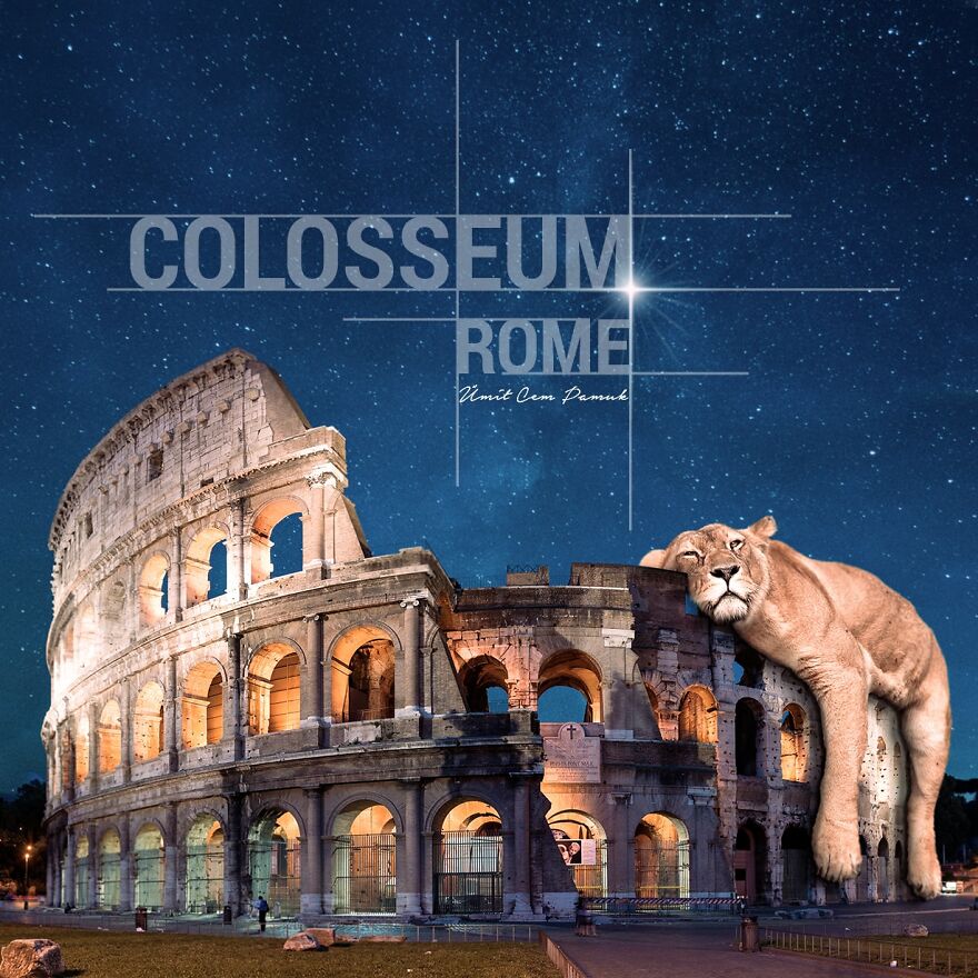 I Make Photo Manipulations Of Famous Cities And Animals