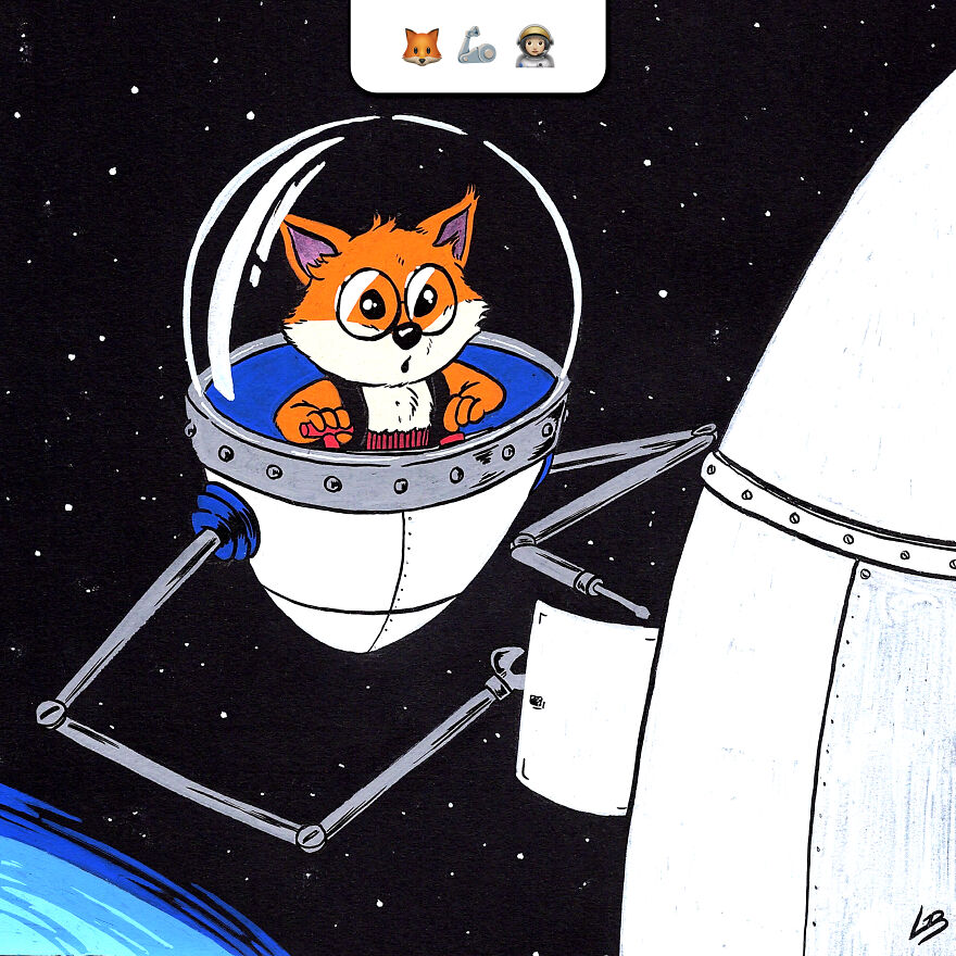 I Asked My Community Combinations Of Emojis To Make Drawings Out Of It And Here Is The Result.