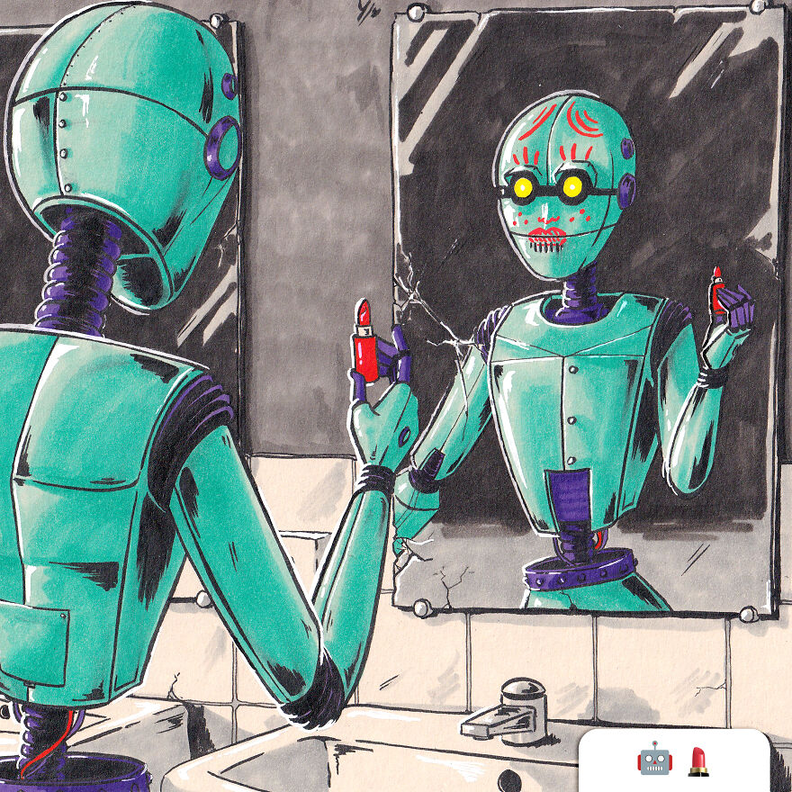 I Asked My Community Combinations Of Emojis To Make Drawings Out Of It And Here Is The Result.