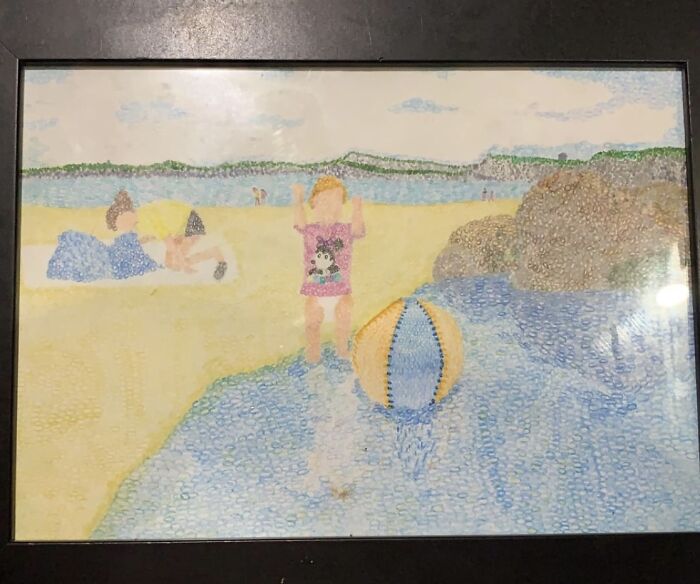 This Was Taken From One Of Favourite Photos Of My Little Sister Not Enjoying A Day On The Beach