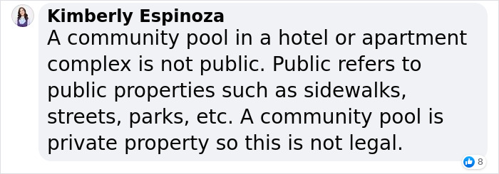 Woman Confronts A Creepy Guy Taking Photos Of Her And Her Friend At The Pool, Divides The Internet