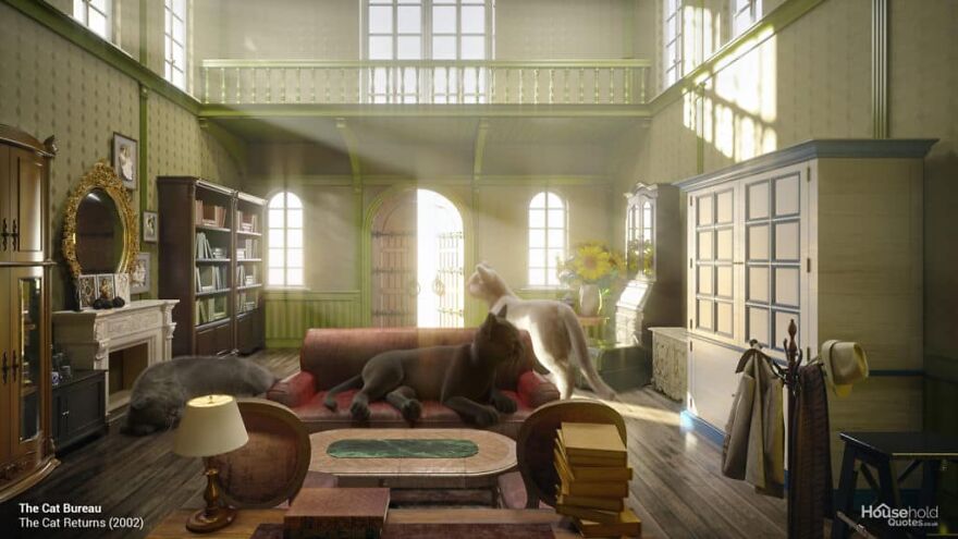 These Designers Show How Studio Ghibli Interiors Would Look Like In Real Life These Designers Show How Studio Ghibli Interiors Would Look Like In Real Life
