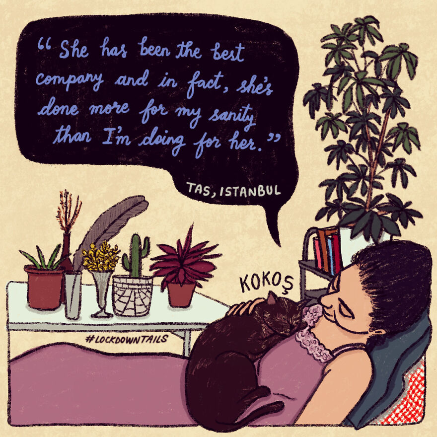 I Made A Series Of Illustrations Of Pet Parents In Lockdown