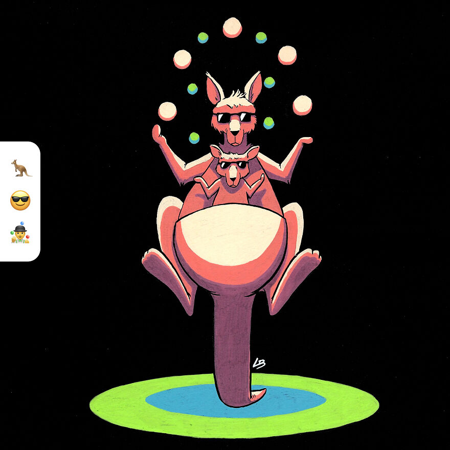 I Asked My Community Combinations Of Emojis To Make Drawings Out Of It And Here Is The Result.