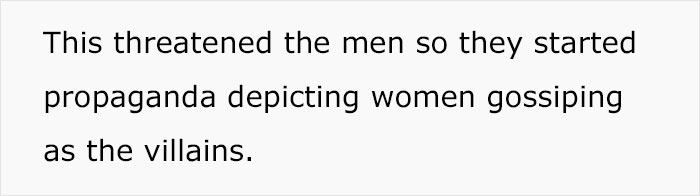 Woman Explains Why Gossiping Was Stigmatized By Men And Many Agree Her Opinion Has Great Points