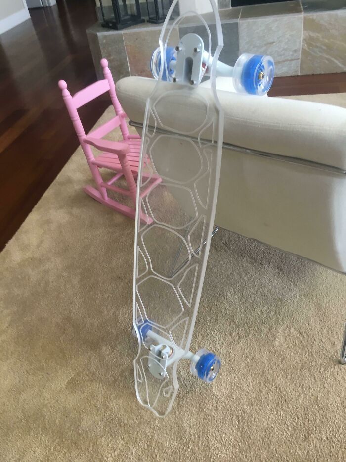 I Own A Plexiglass Longboard