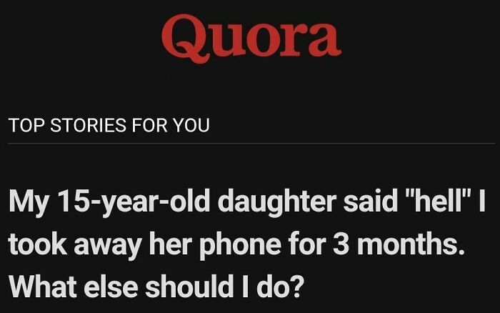 Parenting Quora Is... A Trip