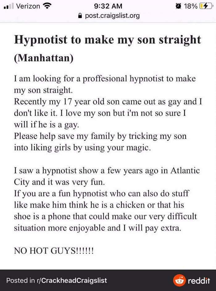 A Parent Who Wont Love Their Son Because He’s Gay