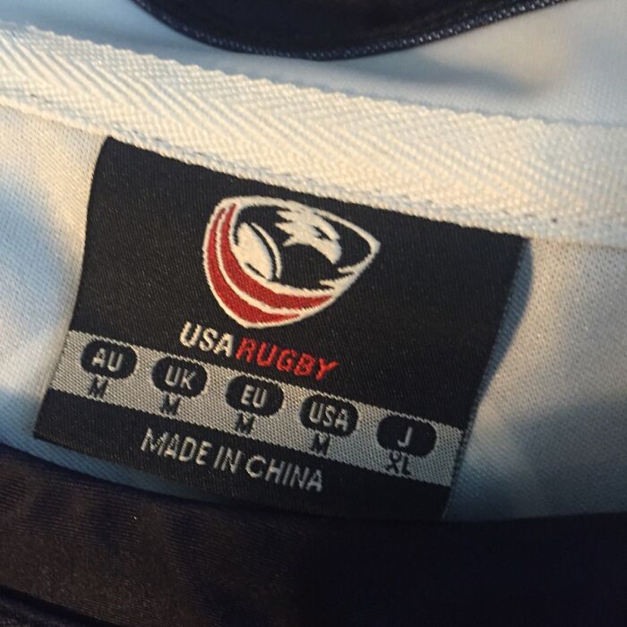 My Rugby Jersey Is An Extra Large In Japan