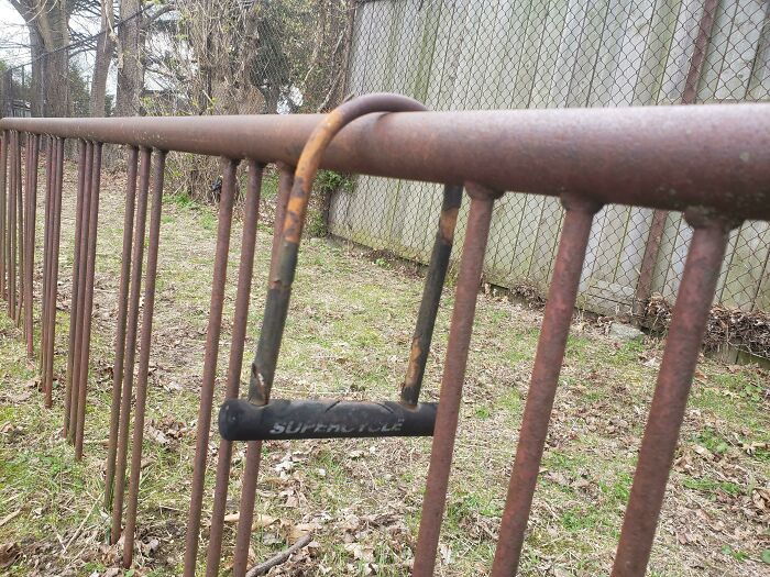 29-Year-Old Bike Lock I Left At My Public School In Grade 7