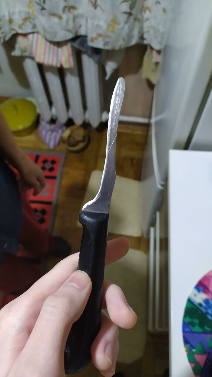 My Grandma Has Been Sharpening This Knife For So Long It's Nearly Gone