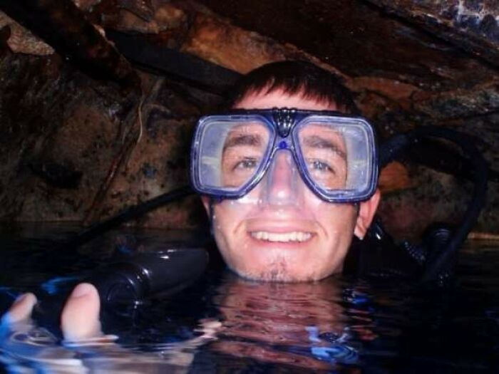 On A Diving Trip Back In 2009 With My Dad, We Found This Air In A Wreck... Was A Blast