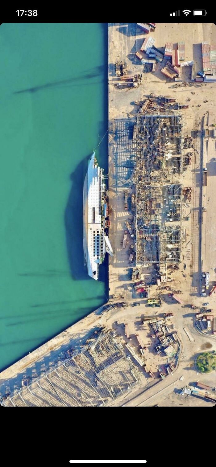 The Orient Queen Cruise Ship Sunk By The Explosion In Beirut