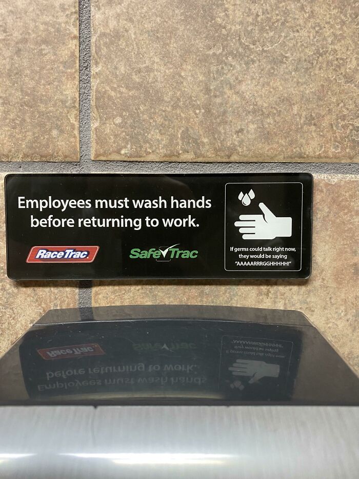 Saw This In A Surprisingly Nice Gas Station Bathroom