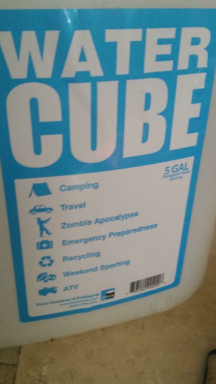 5 Gallon Water Bottle Is Prepared For Anything
