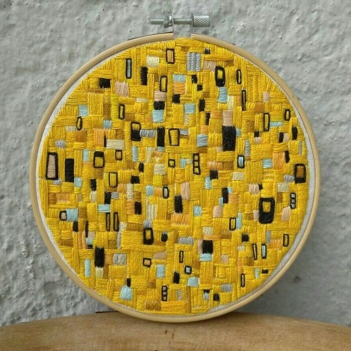 Here's My Embroidery Inspired By Klimt 