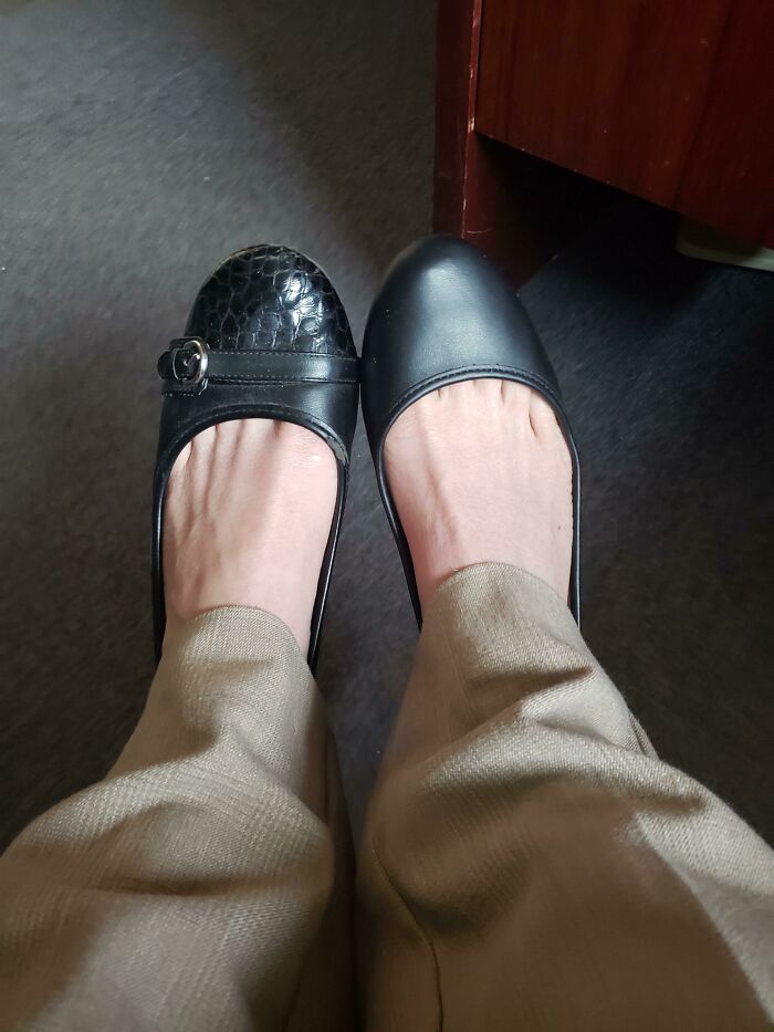 Get All The Way To Work, Look Down And This Is What I See. I Work 1.5 Hours From Home, So I Can't Go Home And Change