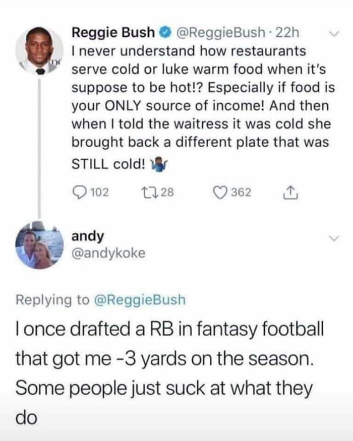 I Still Don't Know How He Had -3 Yards For A Whole 16 Game Season