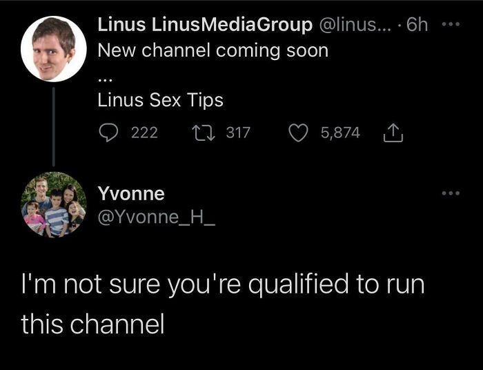 Linus Getting Roasted By His Wife