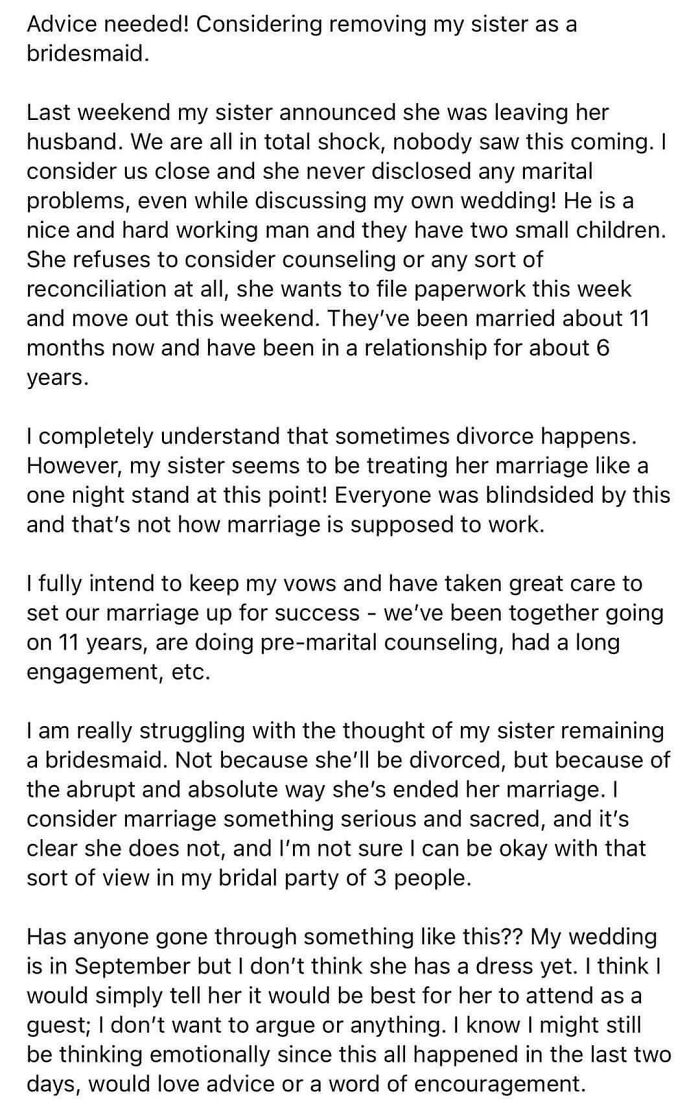 Self Righteous Bride Of The Year Award Goes To...