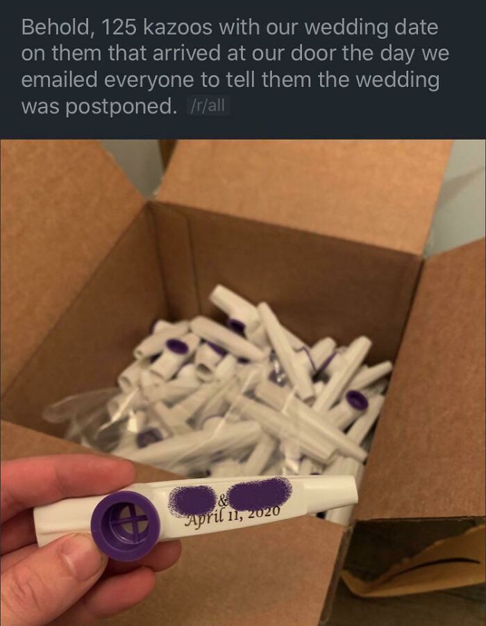 I Feel Bad That Weddings Are Being Cancelled, But I Think In This Case It’s For The Better...