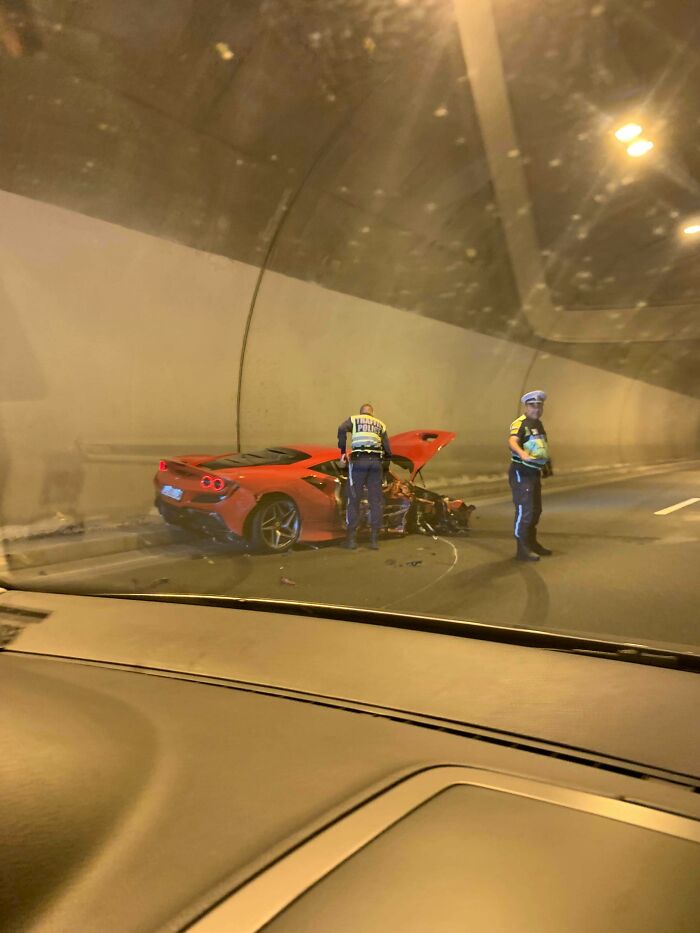 Ferrari F8 Tributo I Saw Crashed A Couple Days Ago