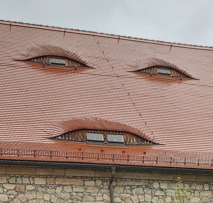 Creepy Ass Face Looking Windows In This Roof...