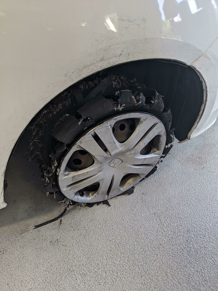So Customer Drove About 2 Miles With It Like This