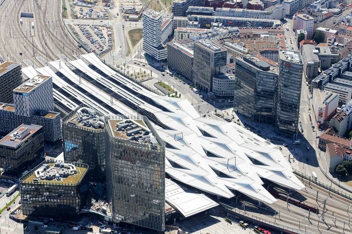 The New Main Railway Station In Vienna, Austria