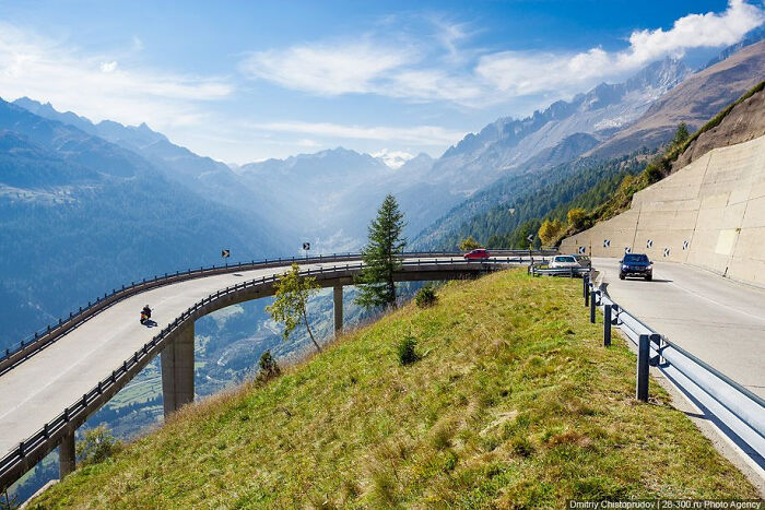 Gotthard Pass In Switzerland