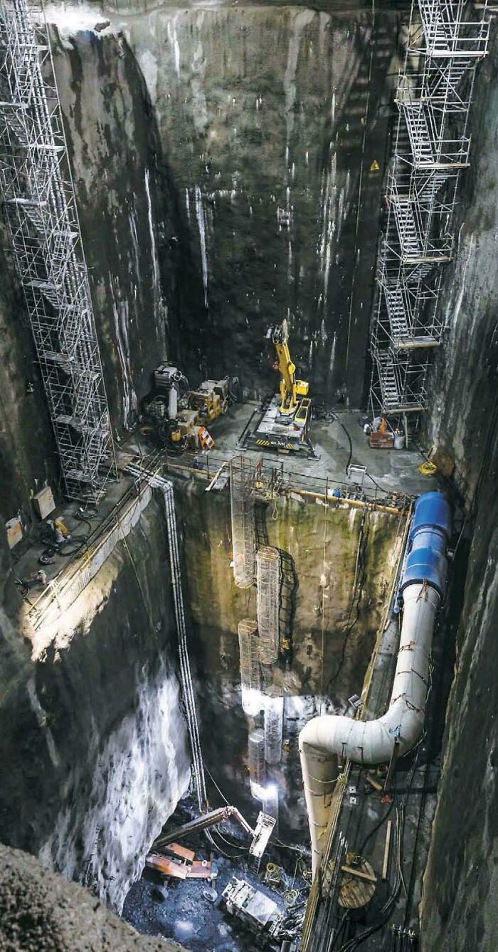 Édouard Montpetit Rem Station Excavation, 70m Below Montréal
