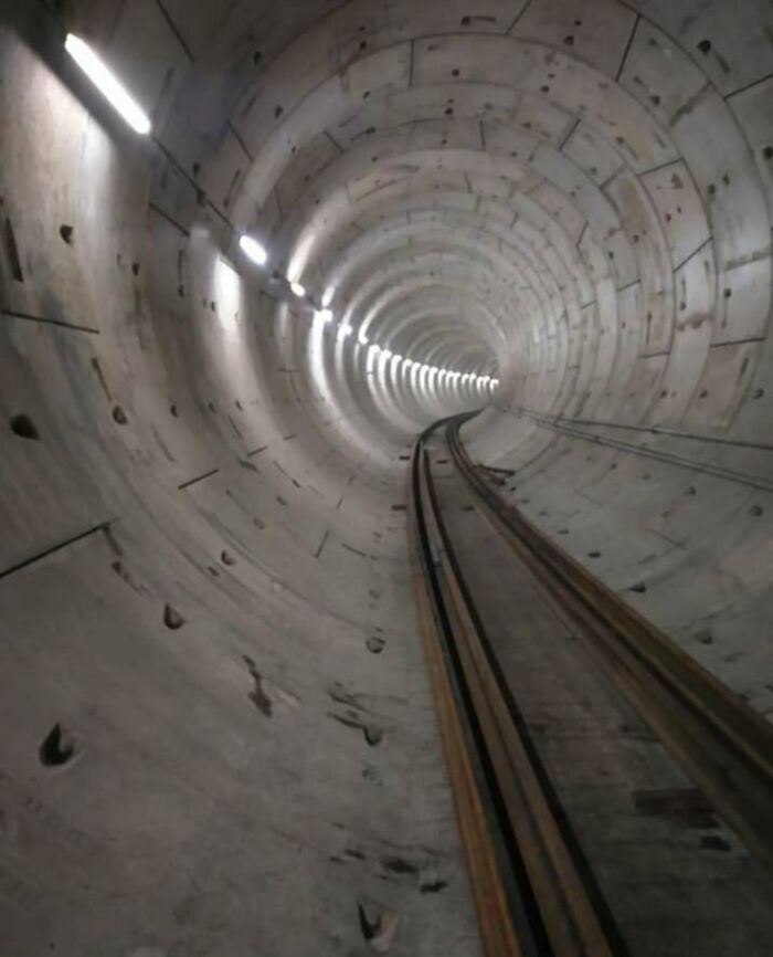 Newly Constructed Tunnel For Mumbai Metro