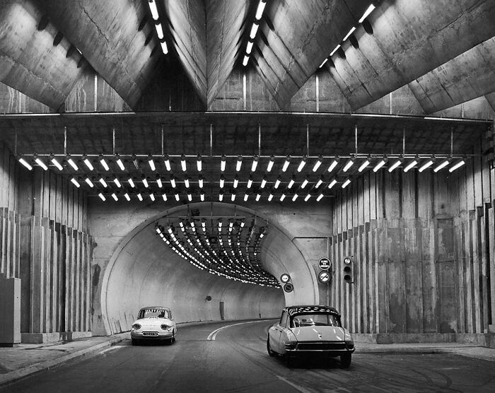 Mont Blanc Tunnel Entrance In Chamonix, France