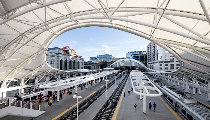 Platforms At Denver Union Station, Colorado, USA