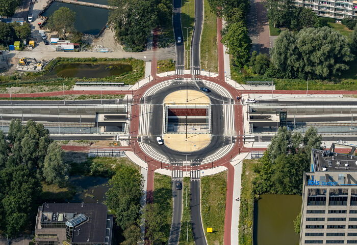 Kronenburg Tram Station In Amstelveen, Netherlands