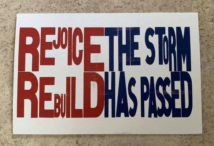 Rejoice The Storm Rebuild Has Passed