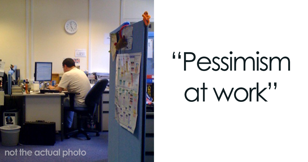 Man working at office desk showing one of the specific little things that are so irritating to many people