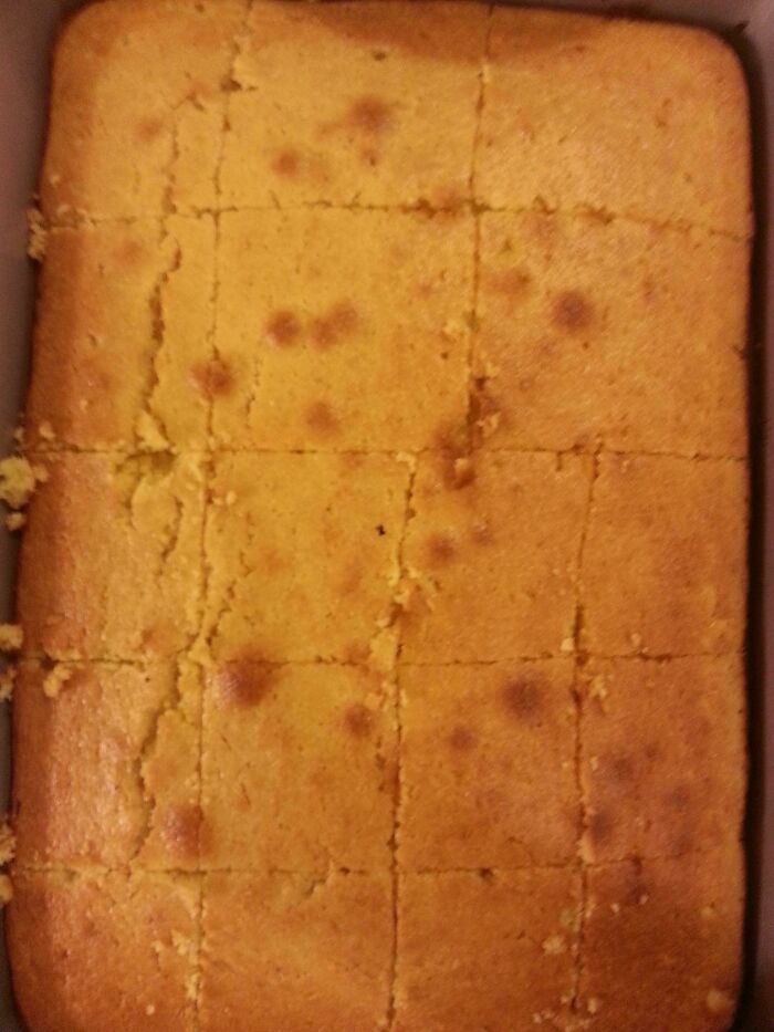 I Asked My Friend To Cut The Cornbread