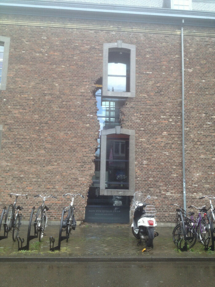 Unique Window Design On This Building