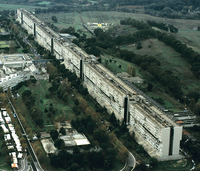Corviale, Rome, One Of The Longest Single Residential Building In The World (1 Kilometer In Length, Housing 8000 Persons)