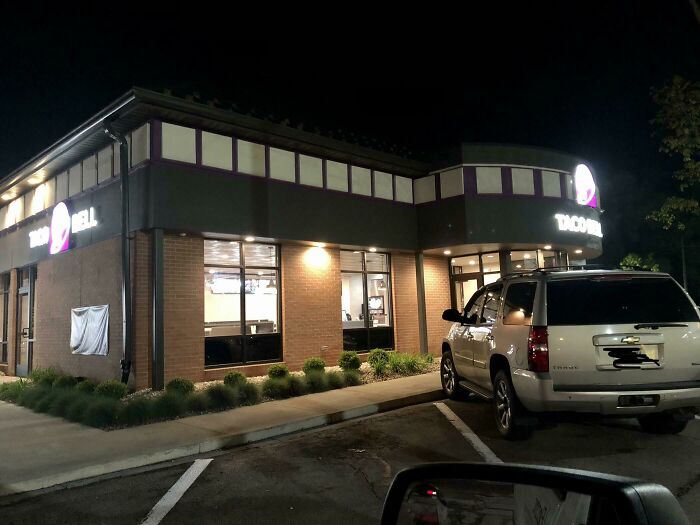 Not Sure If This Fits. But Pretty Cool. Taco Bell In A Former Bank. Muncie, IN