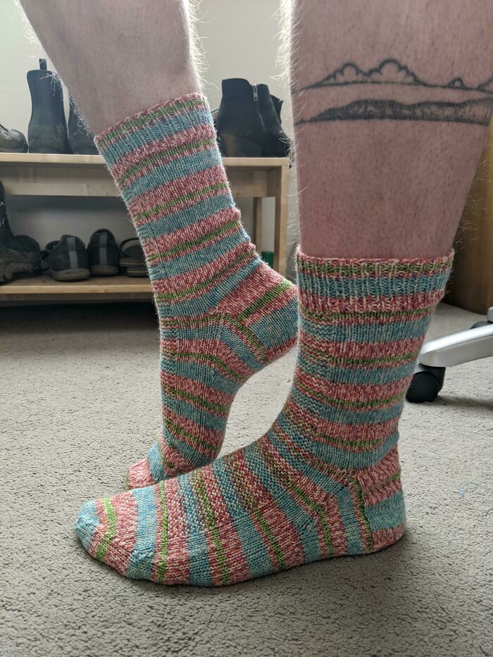 For All Those "I Did This In 3 Minutes", These Socks Took Me 40 Days, With No Other Projects, In Lockdown. And I'm Super Proud