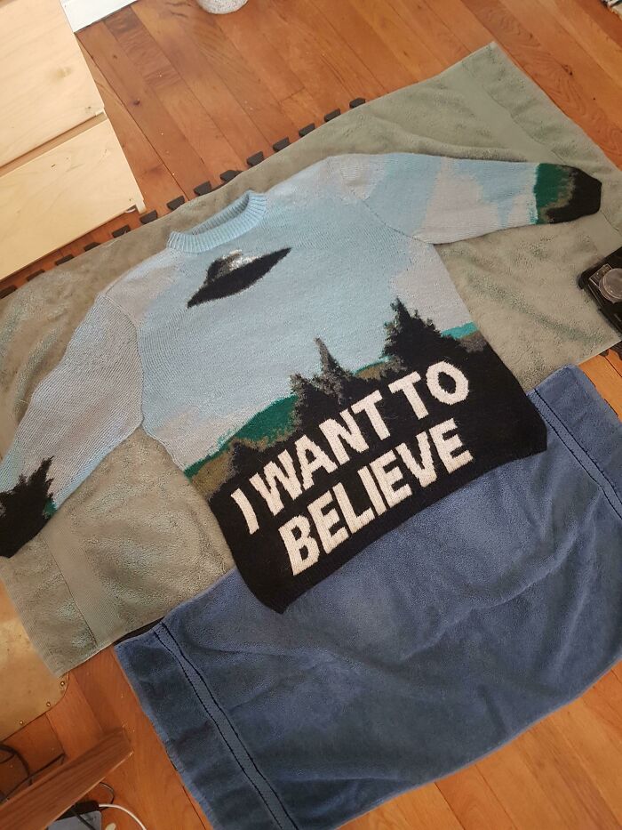 My Finished Wool Sweater And I Will Just Wait For Winter Now