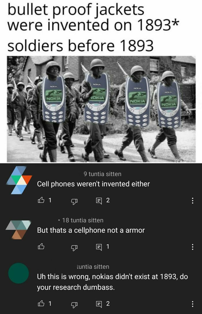 Hey That's Not A Bulletproof Vest. That's A Nokia 3310! Ugh, Do Your Research